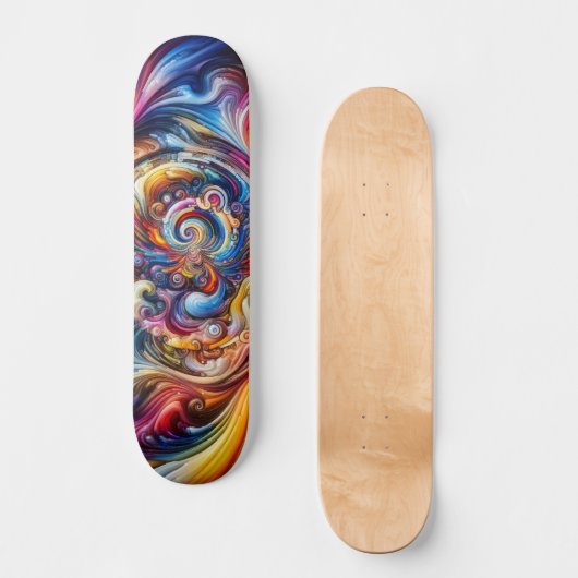 Skateboard Vortex couleur dynamique (Recto)