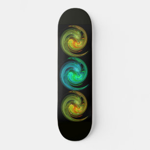 Skateboard VORTEX LÉGER, bleu noir jaune orange