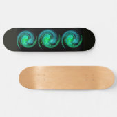 Skateboard VORTEX LÉGER, bleu noir vert (Horz)