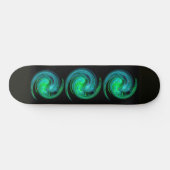 Skateboard VORTEX LÉGER, bleu noir vert (Horz)