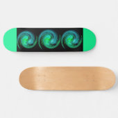 Skateboard VORTEX LÉGER, bleu noir vert (Horz)