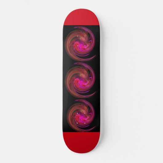 Skateboard VORTEX LÉGER, brun rose pourpre rouge noir (Recto)