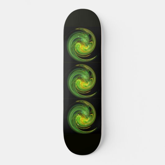 Skateboard VORTEX LÉGER, vert noir (Recto)