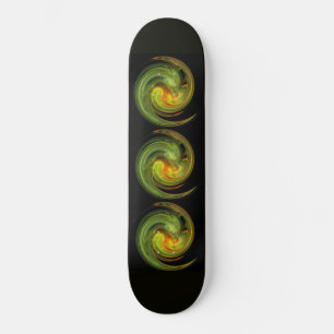 Skateboard VORTEX LUMINEUX, orange jaune noir
