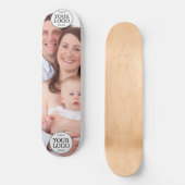 Skateboard Votre logo - Point - Fond BLANC (Recto)