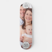 Skateboard Votre logo - Point - Fond BLANC (Recto)