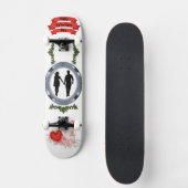 Skateboard Vous aimant à jamais Romantique Saint-Valentin Art (Recto)