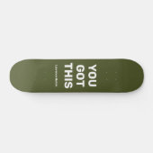 Skateboard Vous Avez Ce Vert De L'Armée Cool | Nom personnali (Horz)
