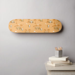 Skateboard Voyage sur route   Peanuts Snoopy Beach Motif