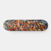 Skateboard Vrai panneau abstrait de patin de mur de graffiti (Horz)