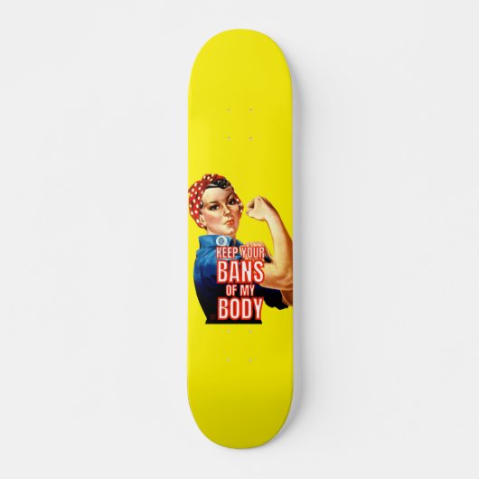 skateboard "VROUWENRECHTEN 101" (Voorkant)