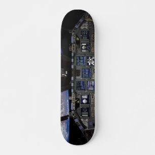 Skateboard Vue de la fenêtre du cockpit de la navette spatial