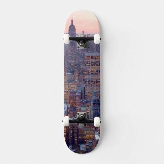 Skateboard Vue large de Manhattan au coucher du soleil (Recto)