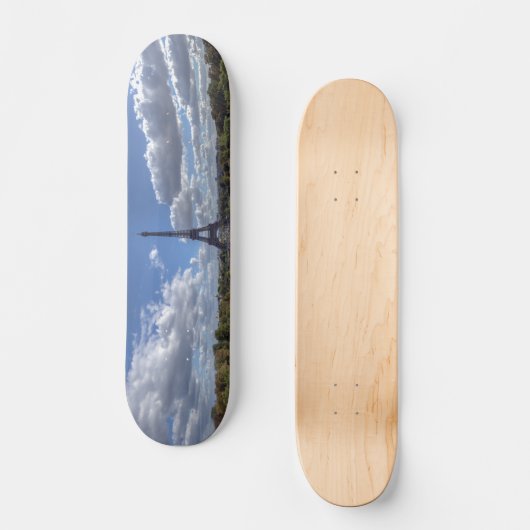 Skateboard Vue panoramique de la tour Eiffel depuis Trocadero (Recto)