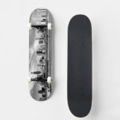 Skateboard Vue panoramique d'horizon de Chicago en hiver (Recto)