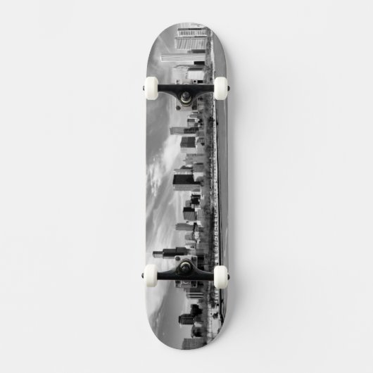 Skateboard Vue panoramique d'horizon de Chicago en hiver (Recto)
