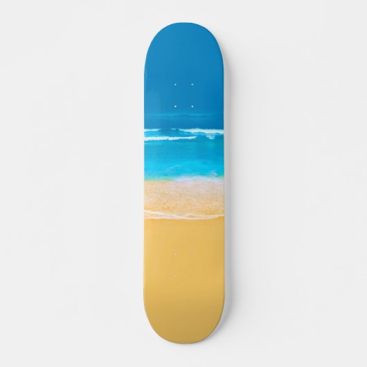 Skateboard Vue sur la plage (Devant)