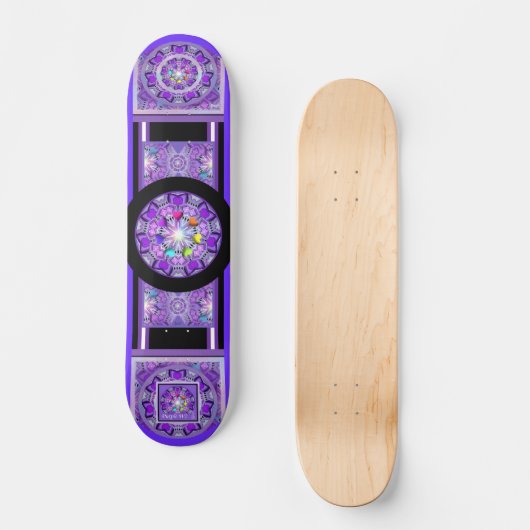 Skateboard W2 pourpre (Recto)