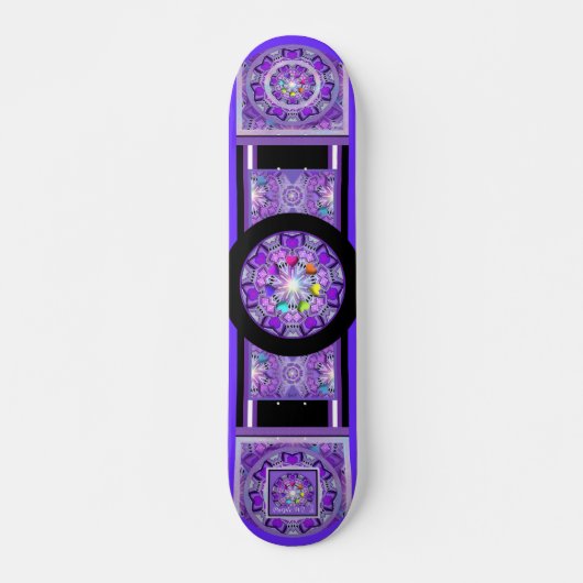 Skateboard W2 pourpre (Devant)