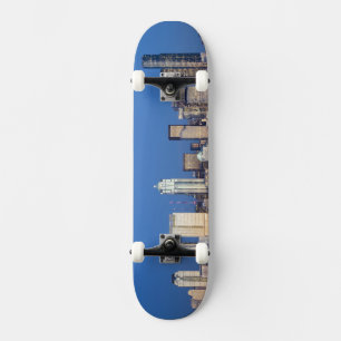Skateboard WA, Seattle, ligne d'horizon de Seattle et Elliott