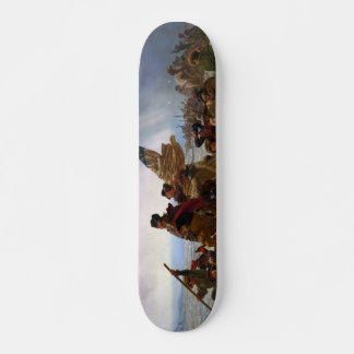 Skateboard Washington Traverser le Delaware par Emanuel Leutz