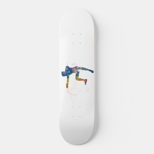 Skateboard watercolor fencing (Recto)