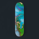 Skateboard Watercolor Gold Foil Colorful Abstract<br><div class="desc">I’m sorry,  but I don’t see a German sentence in your message. Could you please provide the German text you’d like translated into French?</div>