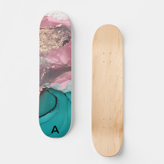 Skateboard Watercolor Marble (Recto)
