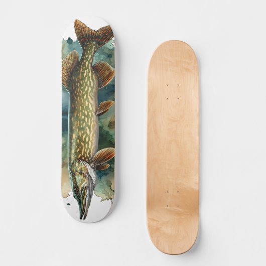 Skateboard Watercolor Series: Pike (Recto)