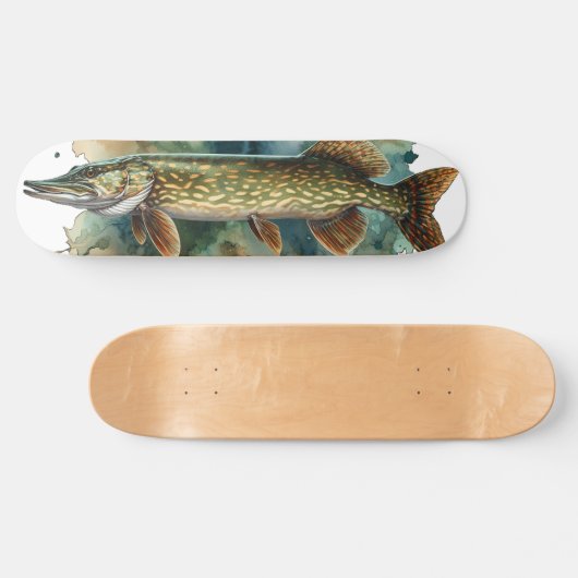 Skateboard Watercolor Series: Pike (Horz)