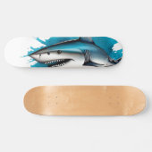Skateboard Watercolor Series: Shark (Horz)