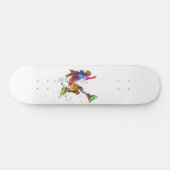 Skateboard watercolor skater (Horz)