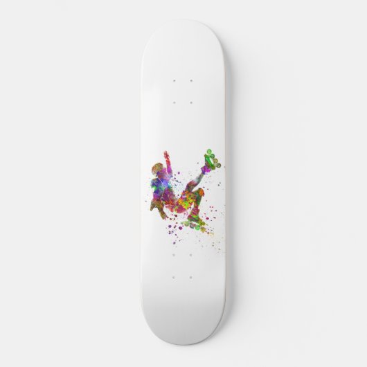 Skateboard watercolor skater (Recto)