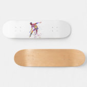 Skateboard watercolor skater (Horz)