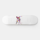 Skateboard watercolor skater (Horz)