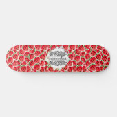 Skateboard Watermelon Aquarelle rose (Horz)