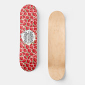 Skateboard Watermelon Aquarelle rose (Recto)