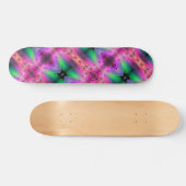 Skateboard Watermelon Tourmaline Neon Vert Hot rose Abstrait (Horz)