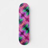 Skateboard Watermelon Tourmaline Neon Vert Hot rose Abstrait (Devant)