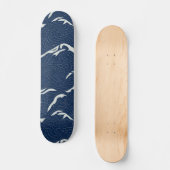 Skateboard Waves bleu abstract (Recto)