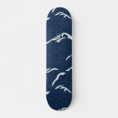 Skateboard Waves bleu abstract (Devant)