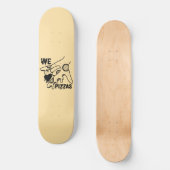 Skateboard We Love Pizzas - Pizza Love - ASL ILY Obsession De (Recto)