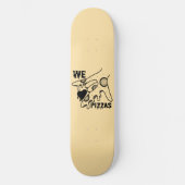 Skateboard We Love Pizzas - Pizza Love - ASL ILY Obsession De (Recto)