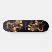 Skateboard Weedy Seadragon avec orchidées (Horz)