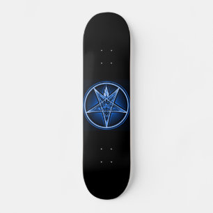 Skateboard West Side Witch Deck - Baphomet Metallic Blue Deck