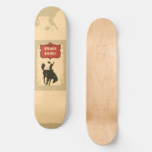Skateboard Western Cowboy Monogramme Nom Rustique Salon (Recto)
