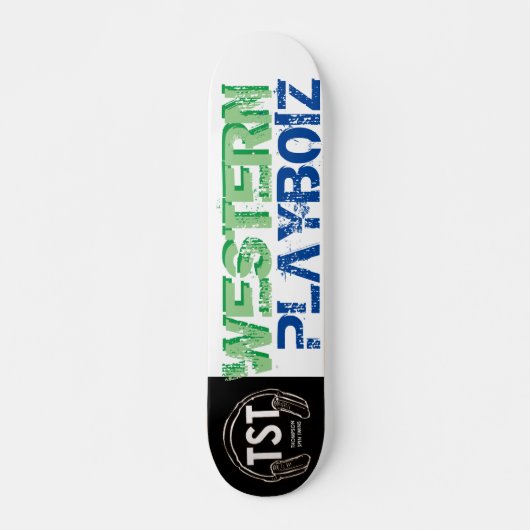 SKATEBOARD WESTERN PLAYBOIZ / JMT SKATERBOARDS / IPIX (Devant)