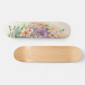 Skateboard Whimsstel Aquarelle Fleur sauvage Meadows (Horz)