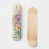 Skateboard Whimsstel Aquarelle Fleur sauvage Meadows (Recto)
