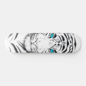 Skateboard White Bengal Tiger Ink (Horz)
